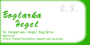 boglarka hegel business card